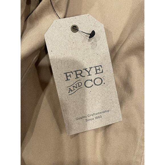 Frye and Co. Men's Lightweight Twill Jacket, Small, Tan ✨NEW✨ $119 Retail - Picture 6 of 8